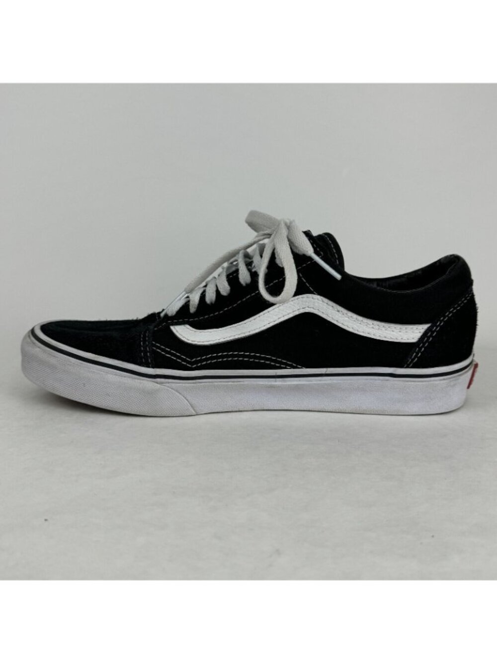 Vans Off The Wall Black Lace Up Sneakers Size M8 / W9.5 Low Top Suede Upper - Picture 6 of 13
